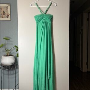 City Triangles Strapless Green Dress
